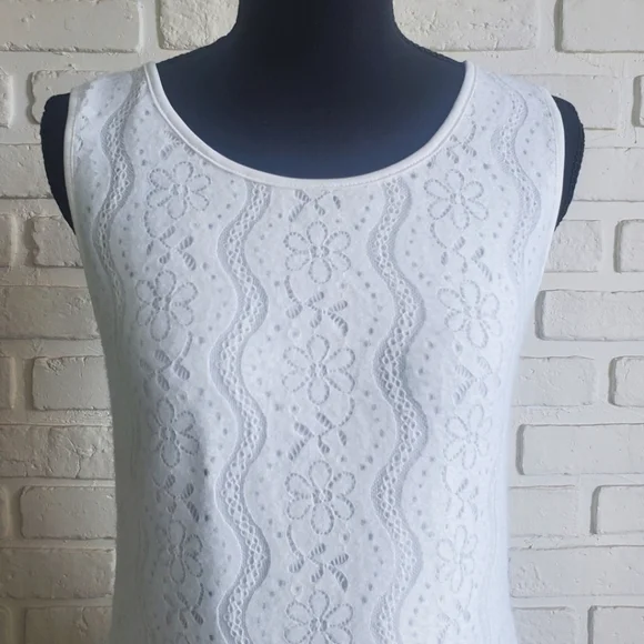 NWT Papa Vancouver White Lace Dress Asymmetrical A-line Sleeveless Summer Medium - Picture 3 of 13